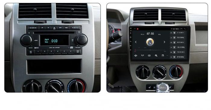 Navigatie Jeep Compass din 2006-2010, Android 14, Wireless Carplay si Android Auto, 2GB RAM si 32GB ROM, Display IPS 9 inch, Camera Marsarier, Internet, Aplicatii, Wi Fi, Usb, Bluetooth [6]