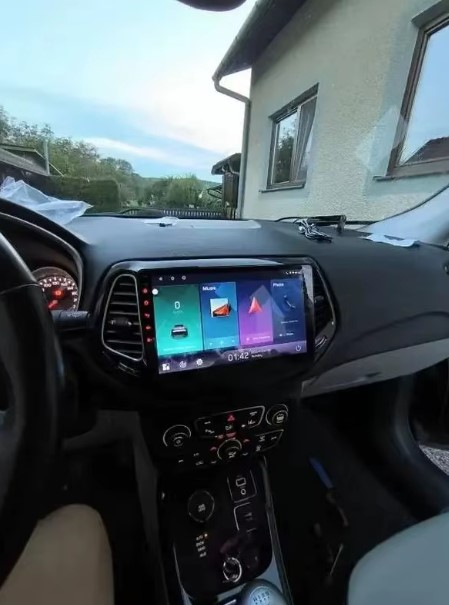 Navigatie Jeep Compass din 2016 - 2018,  Android 14 , 4GB RAM, Octacore, Slot Sim 4G, DSP, GPS, Wi-FI, Carplay, Android Auto, USB, Bluetooth, Waze, Touchscreen, 9 inch [7]