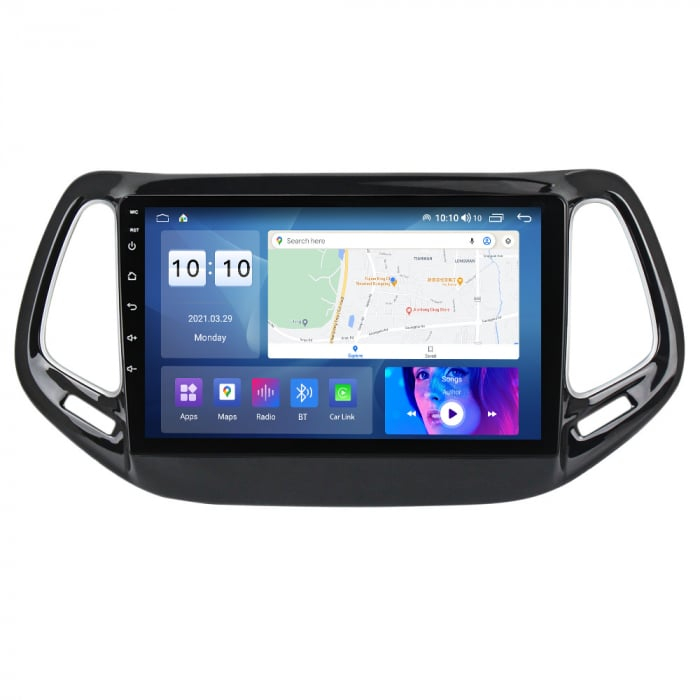 Navigatie Jeep Compass din 2016 - 2018 Android 14 , 4GB RAM , Procesor Quad Core , Wireless Carplay si Android auto , Display HD Touchscreen, Wi-Fi , Bluetooth, USB [1]