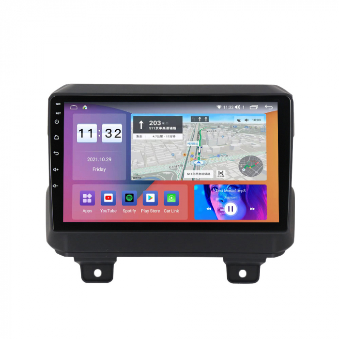 Navigatie Jeep Compass din 2016 - 2018, Rezolutie 2K, Display QLED 9.5 inch, 4GB RAM si 64GB ROM, Android, Procesor Octacore, Slot sim 4G, Sunet DSP, Wireless Carplay si Android Auto, Camera Marsarier [2]