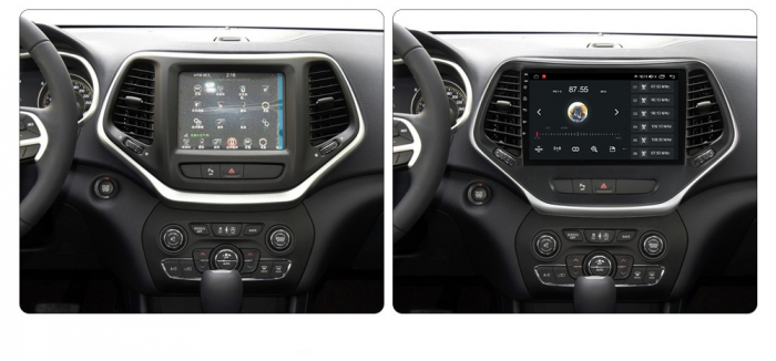 Navigatie Jeep Grand Cherokee ( 2014 - 2020 ) 4 GB RAM si 64 GB ROM, Slot Sim 4G, Procesor Octa Core, Carplay, Sunet DSP, Android, Aplicatii, Usb, Wi Fi, Bluetooth [3]