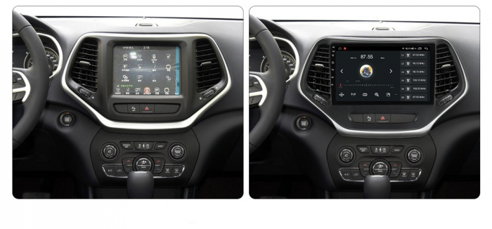 Navigatie Jeep Grand Cherokee ( 2014 - 2020 ) Android 14, 2GB RAM si 32GB ROM, Display IPS 9 inch, Camera Marsarier, Internet, Aplicatii, Wi Fi, Usb, Bluetooth [3]