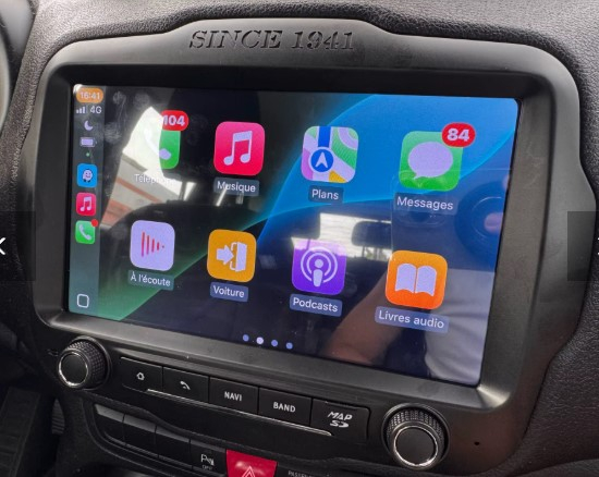 Navigatie Jeep Renegade din 2015-2021, Rezolutie 2K, Ecran QLED 9.5 inch, 8GB RAM si 128GB ROM, Android, Procesor Octacore, Slot sim 4G, Sunet DSP, Wireless Carplay si Android Auto [10]