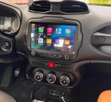 Navigatie Jeep Renegade din 2015-2021, Rezolutie 2K, Ecran QLED 9.5 inch, 8GB RAM si 128GB ROM, Android, Procesor Octacore, Slot sim 4G, Sunet DSP, Wireless Carplay si Android Auto [11]