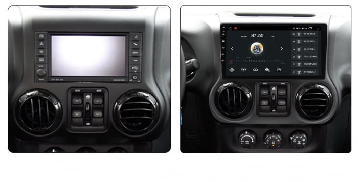 Navigatie Jeep Wrangler din 2011 - 2018 ,Android 14, 2GB RAM si 32GB ROM, Display IPS 9 inch, Camera Marsarier, Internet, Aplicatii, Wi Fi, Usb, Bluetooth [4]