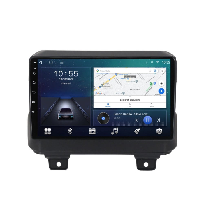 Navigatie Jeep Wrangler din 2018-2022,  Android 14 , 4GB RAM, Octacore, Slot Sim 4G, DSP, GPS, Wi-FI, Carplay, Android Auto, USB, Bluetooth, Waze, Touchscreen, 9 inch [3]