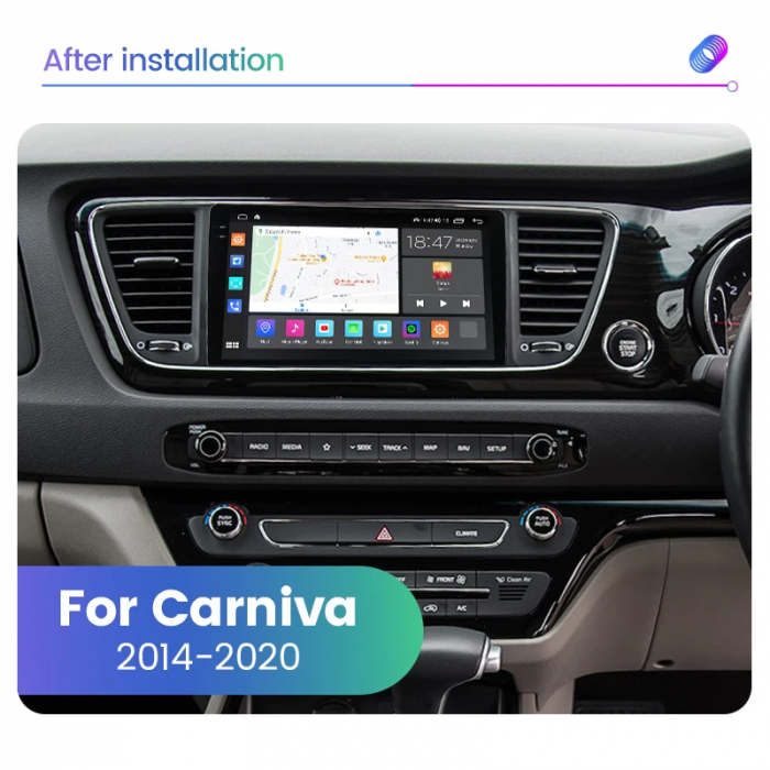 Navigatie Kia Carnival 2014-2020 Rezolutie 2K , 8GB RAM+128GB ROM QLED [3]
