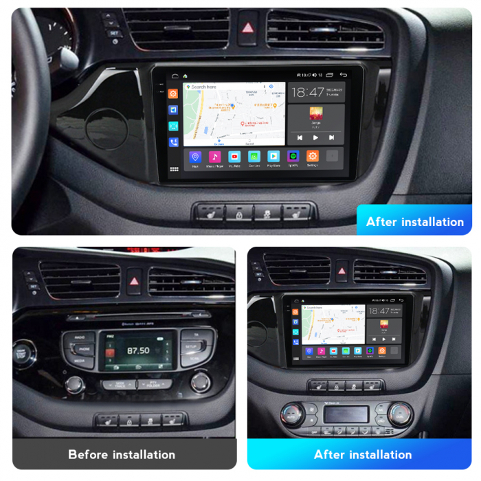 Navigatie Kia Ceed din 2012-2020 Android 14 , 4GB RAM , Procesor Quad Core , Wireless Carplay si Android auto , Display HD Touchscreen, Wi-Fi , Bluetooth, USB [6]