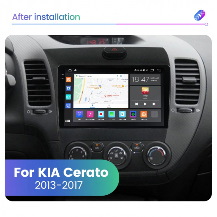 Navigatie Kia Cerato K3 2013-2017 Rezolutie 2K , 8GB RAM+128GB ROM QLED [4]