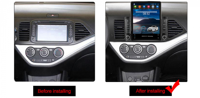 Navigatie Kia Morning 2011-2017 Ecran TESLA 9.7 inch, 8 GB RAM si 128 GB ROM, Android 15, Slot Sim 4G, Procesor Octa Core, Carplay Wireless si Android auto, Procesor Sunet Digital DSP, Aplic [3]