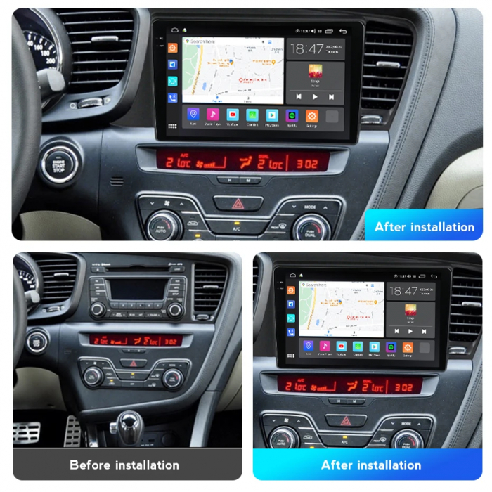 Navigatie Kia Optima 2011-2014 Rezolutie 2K , 8GB RAM+128GB ROM QLED [2]