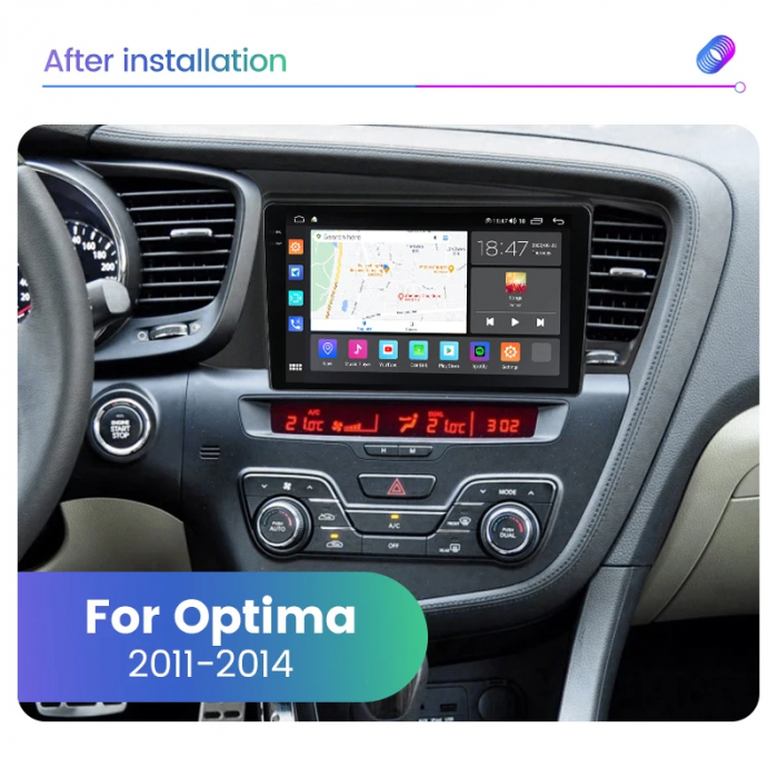 Navigatie Kia Optima 2011-2014 Rezolutie 2K , 8GB RAM+128GB ROM QLED [3]
