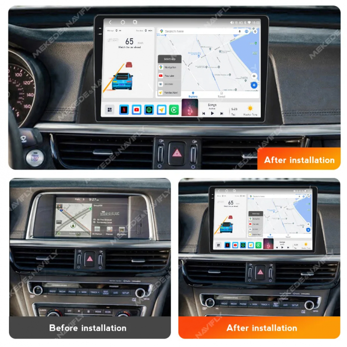 Navigatie KIa Optima 4 2015-2020 Rezolutie 2K , 4GB RAM+64GB ROM QLED [5]