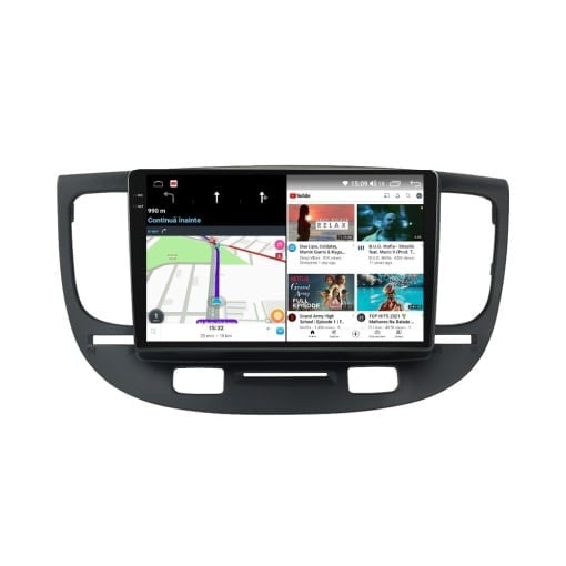 Navigatie Kia Rio 2  2005 - 2011  Rezolutie 2K, Display QLED 9.5 inch, 4GB RAM si 64GB ROM, Android, Procesor Octacore, Slot sim 4G, Sunet DSP, Wireless Carplay si Android Auto, Camera Marsa [7]