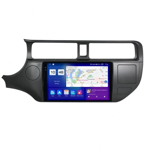 Navigatie KIA Rio 3 2011 - 2017 Rezolutie 2K, Display QLED 9.5 inch, 4GB RAM si 64GB ROM, Android, Procesor Octacore, Slot sim 4G, Sunet DSP, Wireless Carplay si Android Auto, Camera Marsa [2]