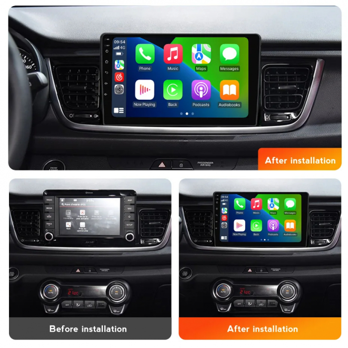 Navigatie Kia Rio YB 2016-2020 Rezolutie 2K , 4GB RAM+64GB ROM QLED [5]
