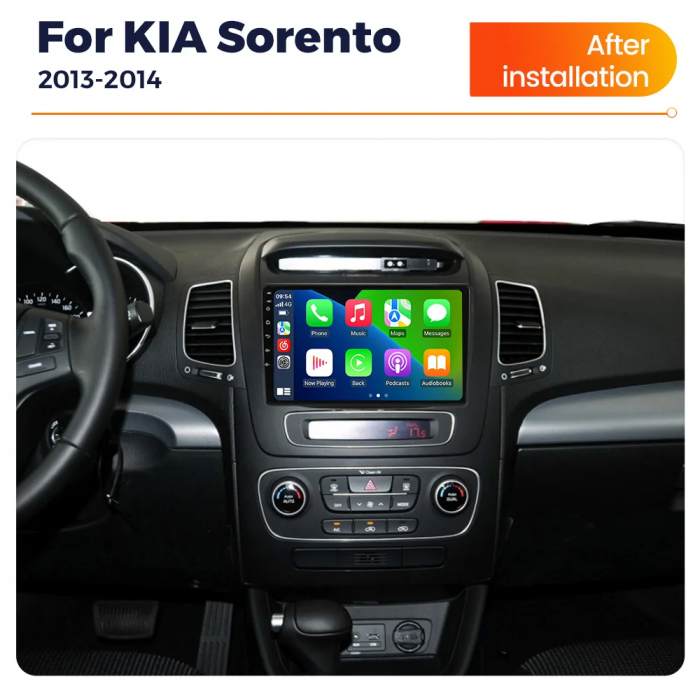 Navigatie Kia Sorento 2 2012-2014 Rezolutie 2K , 8GB RAM+128GB ROM QLED [2]