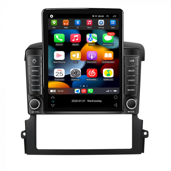 Navigatie Kia Sorento 2002-2011 Ecran TESLA 9.7 inch, 8 GB RAM si 128 GB ROM, Android 15, Slot Sim 4G, Procesor Octa Core, Carplay Wireless si Android auto, Procesor Sunet Digital DSP, Aplic [2]