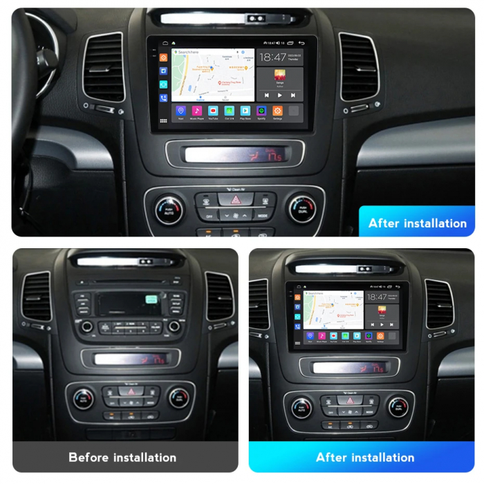 Navigatie Kia Sorento 2013-2015 Rezolutie 2K , 8GB RAM+128GB ROM QLED [3]