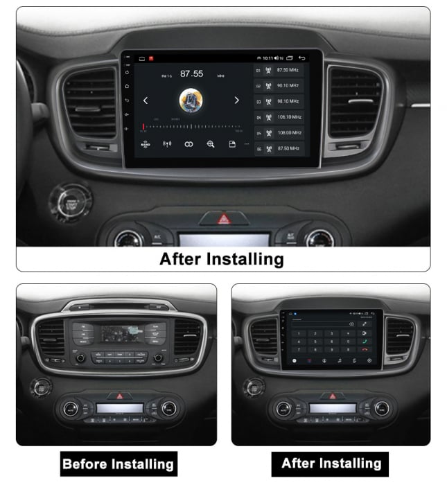 Navigatie Kia Sorento 3 2014-2017 4GB RAM , Procesor Quad Core , Wireless Carplay si Android auto , Display HD Touchscreen, Wi-Fi , Bluetooth, USB [4]