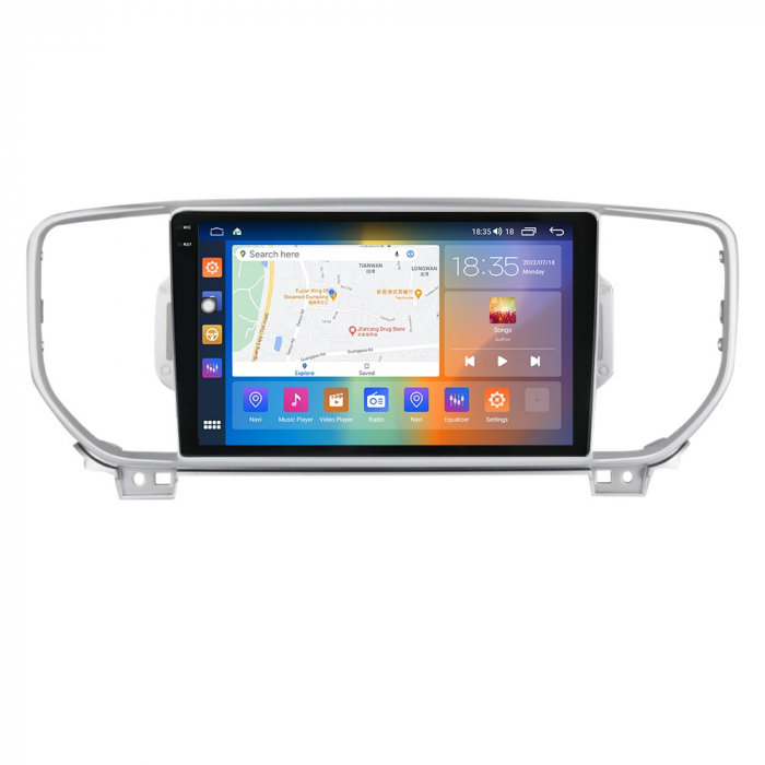 Navigatie Kia Sportage din 2016-2020, Rezolutie 2K, Display QLED 9.5 inch, 4GB RAM si 64GB ROM, Android, Procesor Octacore, Slot sim 4G, Sunet DSP, Wireless Carplay si Android Auto, Camera Marsarier, [2]