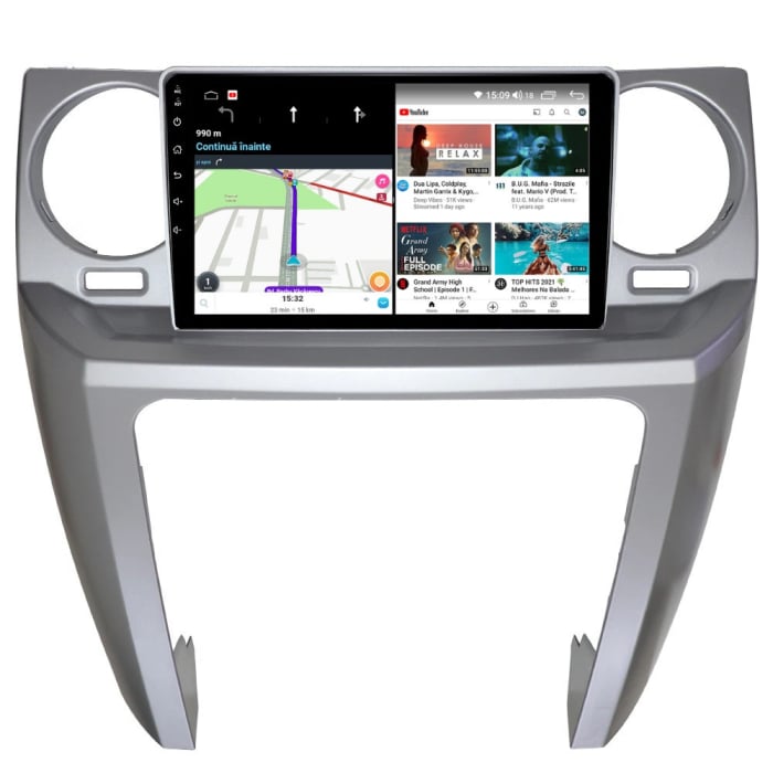 Navigatie Land Rover Discovery 3 din 2004 - 2015, Android, Display 9 inch, 2GB RAM si 32 GB ROM, Internet, 4G, Aplicatii, Waze, Wi Fi, Usb, Bluetooth [4]