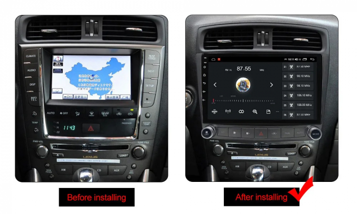 Navigatie Lexus IS 2005-2012 Android 14 , 4GB RAM+64GB ROM QLED [5]