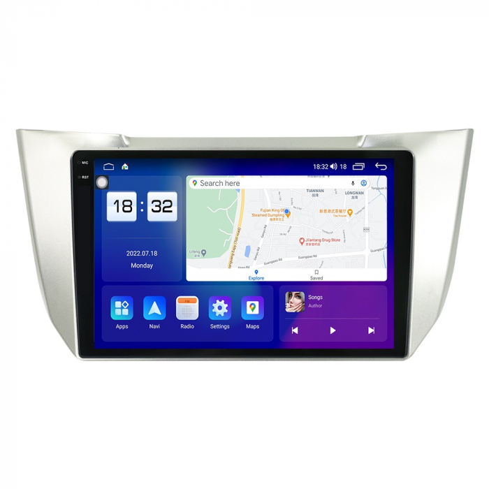 Navigatie Lexus RX300 RX330 RX350 RX400 din 2003-2009 Rezolutie 2K, Display QLED 9.5 inch, 4GB RAM si 64GB ROM, Android, Procesor Octacore, Slot sim 4G, Sunet DSP, Wireless Carplay si Android Auto, Ca [4]