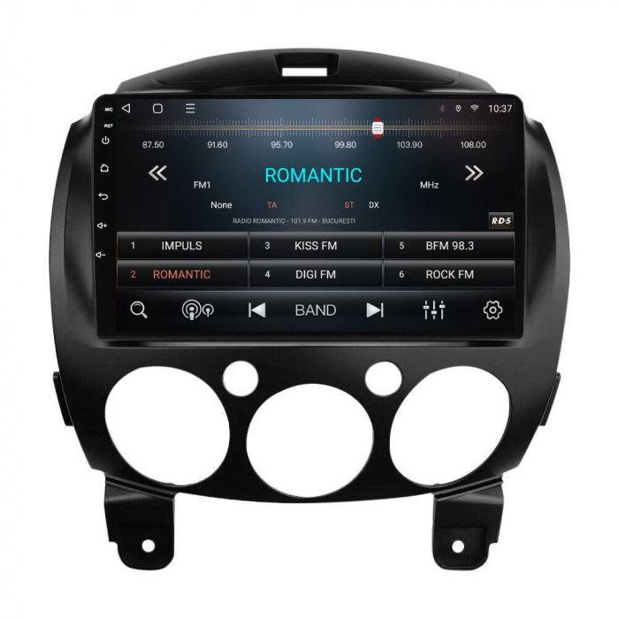 Navigatie Mazda 2 2007 - 2014 Android 14 , 4GB RAM , Procesor Quad Core , Wireless Carplay si Android auto , Display HD Touchscreen, Wi-Fi , Bluetooth, USB [3]