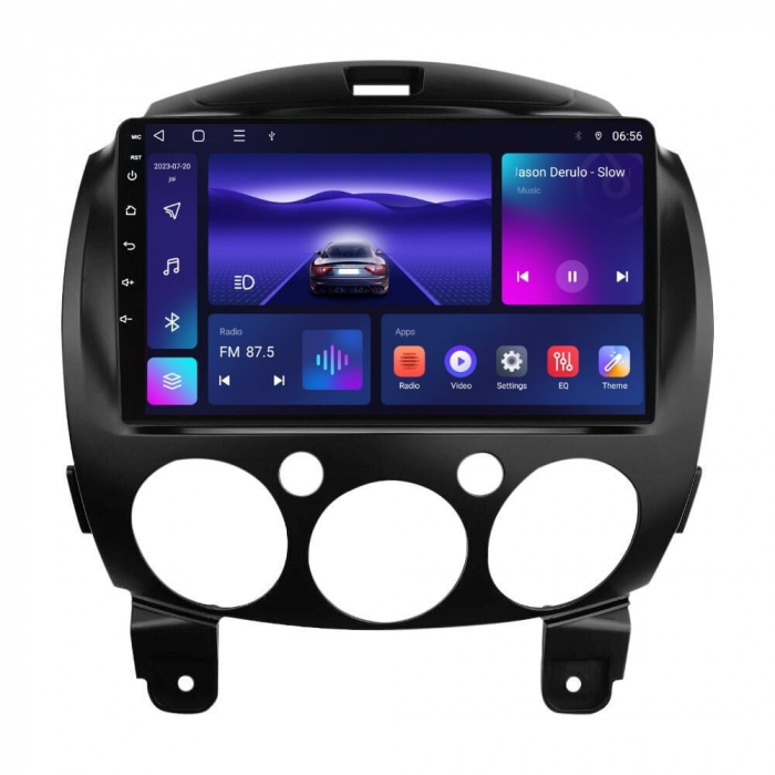 Navigatie Mazda 2 2007 - 2014 Android 14 , 4GB RAM , Procesor Quad Core , Wireless Carplay si Android auto , Display HD Touchscreen, Wi-Fi , Bluetooth, USB [1]