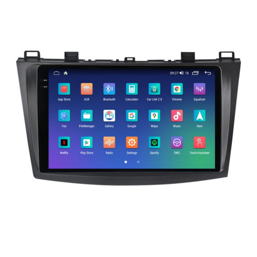 Navigatie Mazda 3 Rezolutie 2K, Display QLED 9.5 inch, 4GB RAM si 64GB ROM, Android, Procesor Octacore, Slot sim 4G, Sunet DSP, Wireless Carplay si Android Auto, Camera Marsa [3]