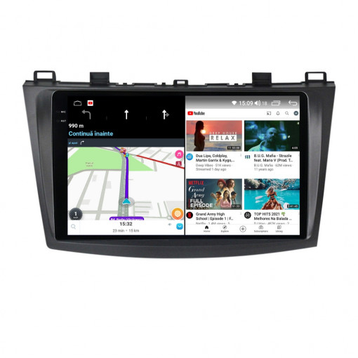 Navigatie Mazda 3 , 2009 - 2012 Rezolutie 2K, Ecran QLED 9.5 inch, 8GB RAM si 128GB ROM, Android, Procesor Octacore, Slot sim 4G, Sunet DSP, Wireless Carplay [4]