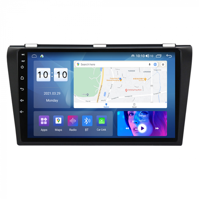 Navigatie Mazda 3 din 2003-2010, Android 14, Wireless Carplay si Android Auto, 2GB RAM si 32GB ROM, Display IPS 9 inch, Camera Marsarier, Internet, Aplicatii, Wi Fi, Usb, Bluetooth [2]