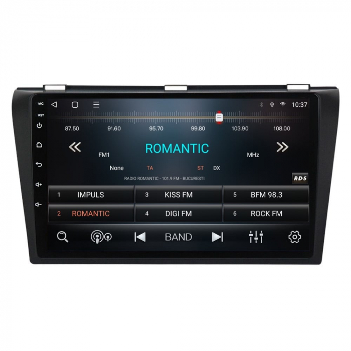 Navigatie Mazda 3 din 2003-2010 Android 14 , 4GB RAM , Procesor Quad Core , Wireless Carplay si Android auto , Display HD Touchscreen, Wi-Fi , Bluetooth, USB [3]