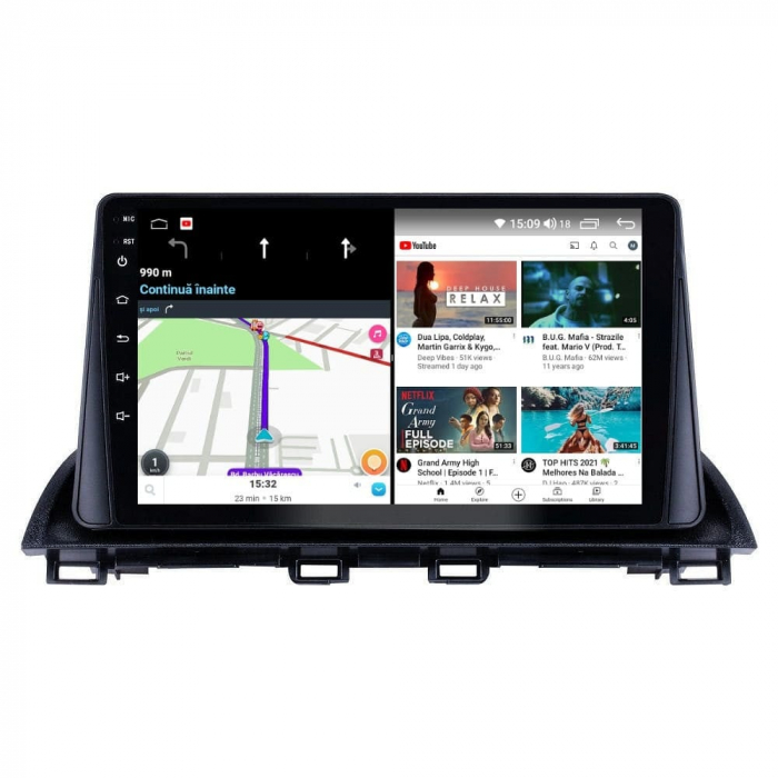 Navigatie Mazda 3 din 2013-2019 Android 14 , 4GB RAM , Procesor Quad Core , Wireless Carplay si Android auto , Display HD Touchscreen, Wi-Fi , Bluetooth, USB [4]