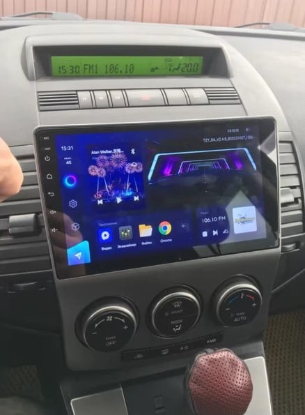 Navigatie Mazda 5 din 2005-2010, Rezolutie 2K, Display QLED 9.5 inch, 4GB RAM si 64GB ROM, Android, Procesor Octacore, Slot sim 4G, Sunet DSP, Wireless Carplay si Android Auto, Camera Marsarier, USB, [9]