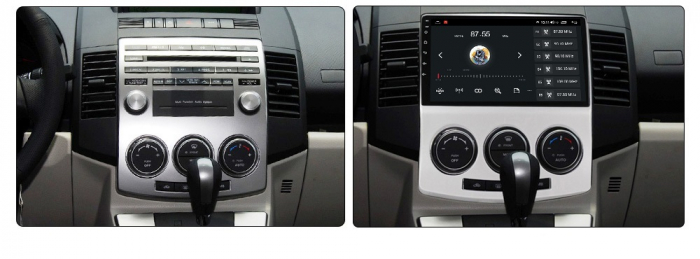 Navigatie Mazda 5 din 2005-2010, Rezolutie 2K, Display QLED 9.5 inch, 4GB RAM si 64GB ROM, Android, Procesor Octacore, Slot sim 4G, Sunet DSP, Wireless Carplay si Android Auto, Camera Marsarier, USB, [2]