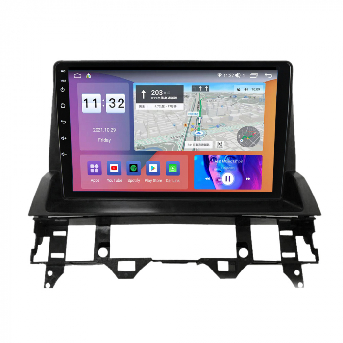 Navigatie Mazda 6 din 2002-2009, Android 14, Wireless Carplay si Android Auto, 2GB RAM si 32GB ROM, Display IPS 9 inch, Camera Marsarier, Internet, Aplicatii, Wi Fi, Usb, Bluetooth [2]