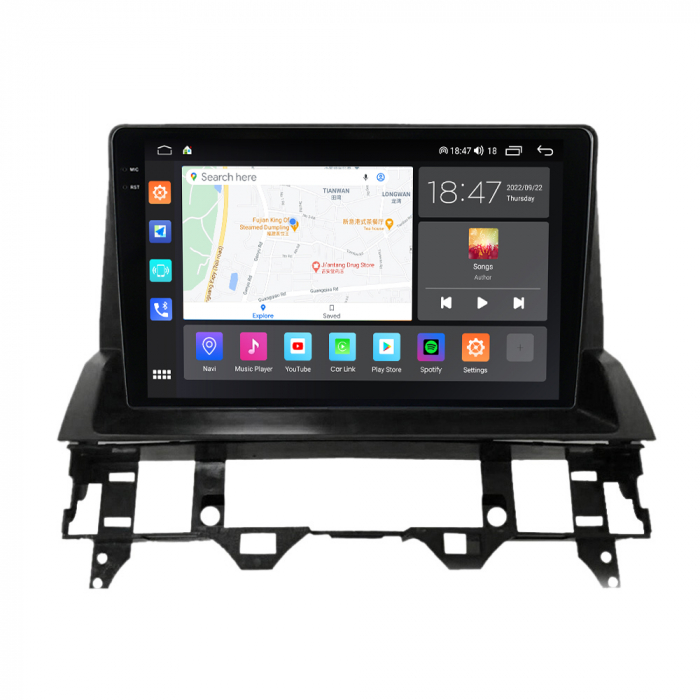 Navigatie Mazda 6 din 2002-2009, Rezolutie 2K, Ecran QLED 10.5 inch, 8GB RAM si 128GB ROM, Android, Procesor Octacore, Slot sim 4G, Sunet DSP, Wireless Carplay si Android Auto [2]
