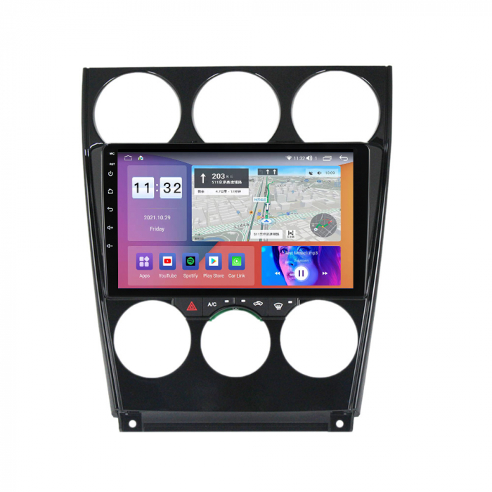 Navigatie Mazda 6 din 2004 - 2015, 8GB RAM si 128GB ROM, Ecran QLED 9 inch, Android 14, Procesor Octacore, Slot sim 4G, Sunet DSP, Wireless Carplay si Android Auto, Camera Marsarier [3]