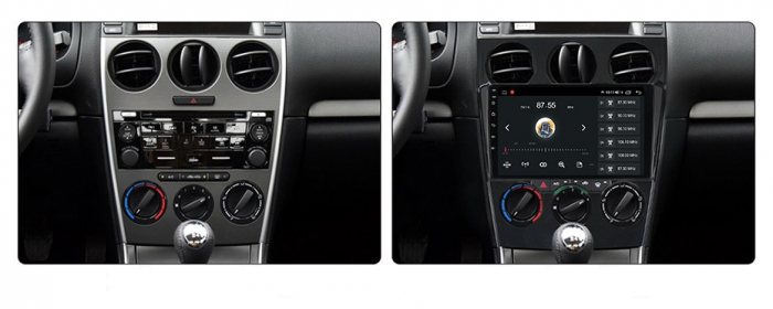 Navigatie Mazda 6 din 2004 - 2015, 8GB RAM si 128GB ROM, Ecran QLED 9 inch, Android 14, Procesor Octacore, Slot sim 4G, Sunet DSP, Wireless Carplay si Android Auto, Camera Marsarier [2]