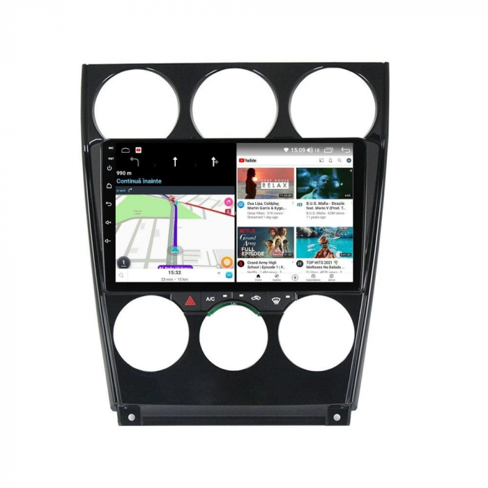Navigatie Mazda 6 din 2004-2015 Android 14 , 4GB RAM , Procesor Quad Core , Wireless Carplay si Android auto , Display HD Touchscreen, Wi-Fi , Bluetooth, USB [4]