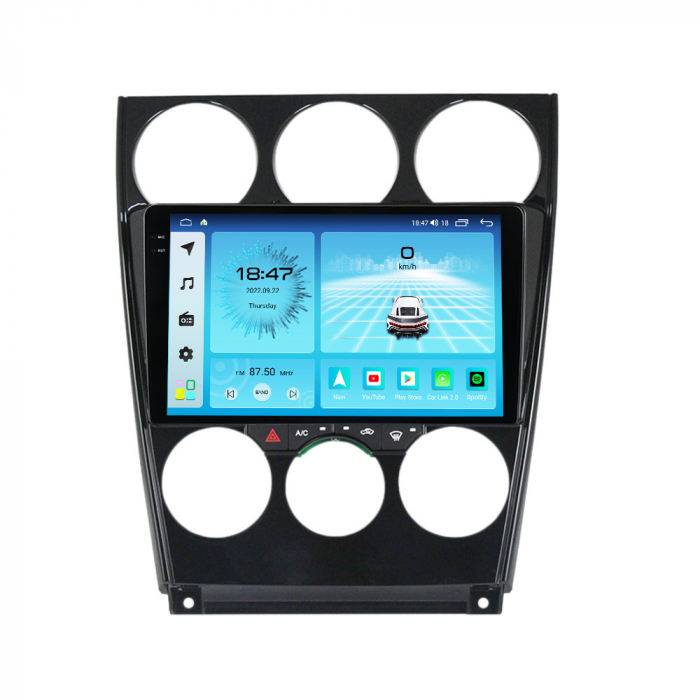 Navigatie Mazda 6 din 2004-2015, Rezolutie 2K, Display QLED 9.5 inch, 4GB RAM si 64GB ROM, Android, Procesor Octacore, Slot sim 4G, Sunet DSP, Wireless Carplay si Android Auto, Camera Marsarier, USB, [2]