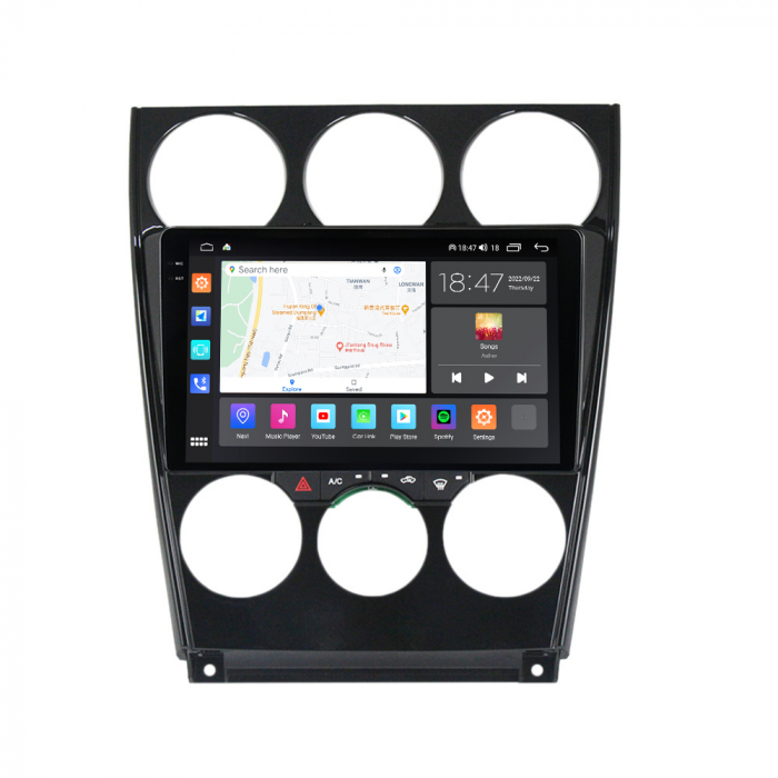 Navigatie Mazda 6 din 2004-2015, Rezolutie 2K, Ecran QLED 9.5 inch, 8GB RAM si 128GB ROM, Android, Procesor Octacore, Slot sim 4G, Sunet DSP, Wireless Carplay [4]