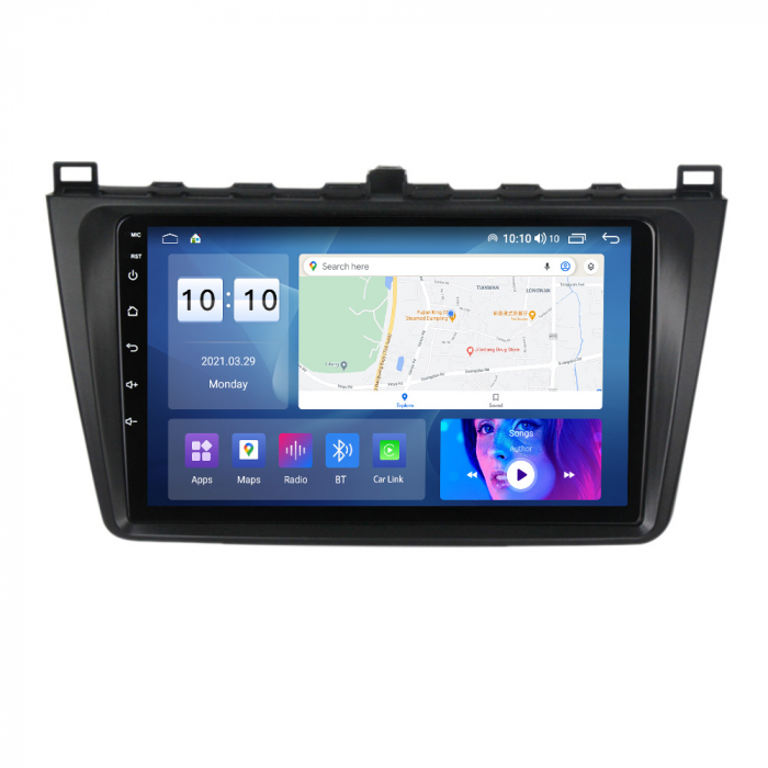 Navigatie Mazda 6 din 2008-2014, Android 14 , 4GB RAM, Octacore, Slot Sim 4G, DSP, GPS, Wi-FI, Carplay, Android Auto, USB, Bluetooth, Waze, Touchscreen, 9 inch [2]