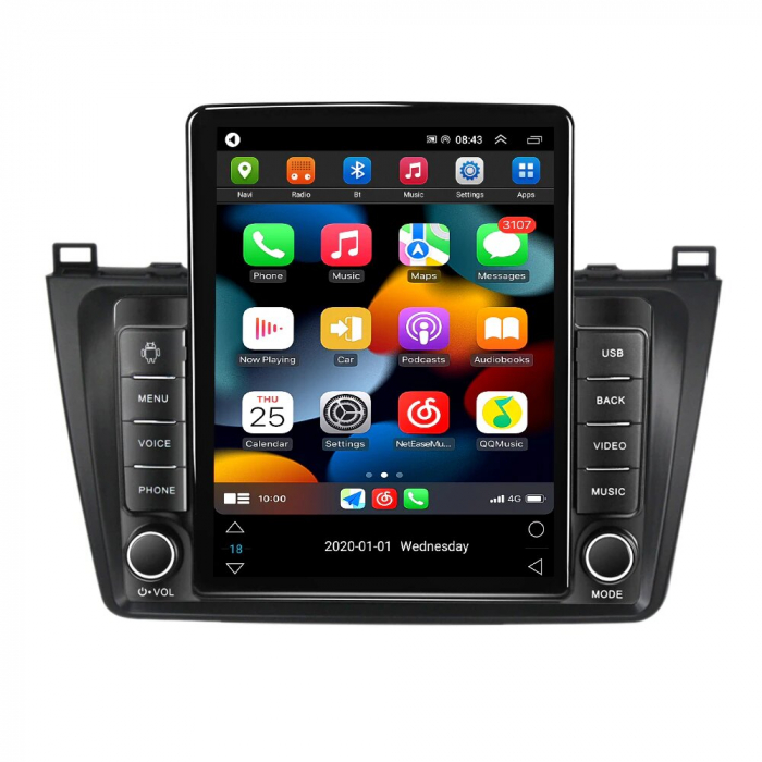 Navigatie Mazda 6 din 2008 - 2014,  Ecran TESLA 9.7 inch, 8 GB RAM si 128 GB ROM, Android 15, Slot Sim 4G, Procesor Octa Core, Carplay Wireless si Android auto, Procesor Sunet Digital DSP, Aplic [2]