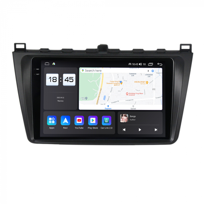 Navigatie Mazda 6 din 2008-2014, Rezolutie 2K, Ecran QLED 9.5 inch, 8GB RAM si 128GB ROM, Android, Procesor Octacore, Slot sim 4G, Sunet DSP, Wireless Carplay si Android Auto, Camera Marsarier [4]