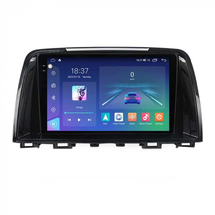 Navigatie Mazda 6 din 2012-2017, Rezolutie 2K, Display QLED 9.5 inch, 4GB RAM si 64GB ROM, Android, Procesor Octacore, Slot sim 4G, Sunet DSP, Wireless Carplay si Android Auto, Camera Marsarier, USB, [1]