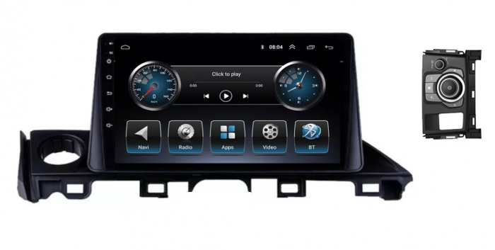 Navigatie Mazda 6 din 2018-2021, Rezolutie 2K, Display QLED 9.5 inch, 4GB RAM si 64GB ROM, Android, Procesor Octacore, Slot sim 4G, Sunet DSP, Wireless Carplay si Android Auto, Camera Marsarier, USB, [3]