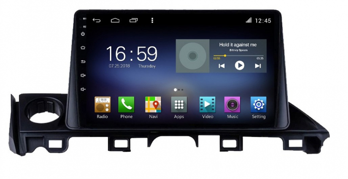 Navigatie Mazda 6 din 2018-2021, Rezolutie 2K, Display QLED 9.5 inch, 4GB RAM si 64GB ROM, Android, Procesor Octacore, Slot sim 4G, Sunet DSP, Wireless Carplay si Android Auto, Camera Marsarier, USB, [2]